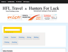 Tablet Screenshot of huntersforluck.com
